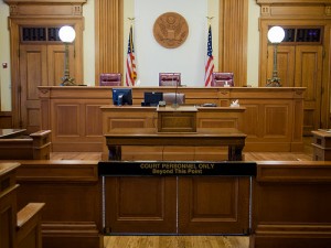 Trial at Family Court - Court room